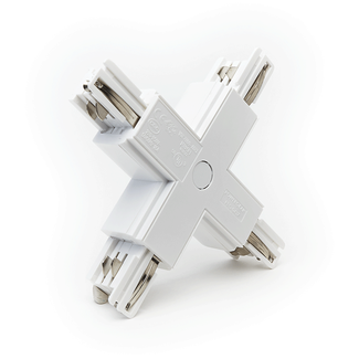 Powergear 3-Phase Track Rail X Connector - White - PRO-0437