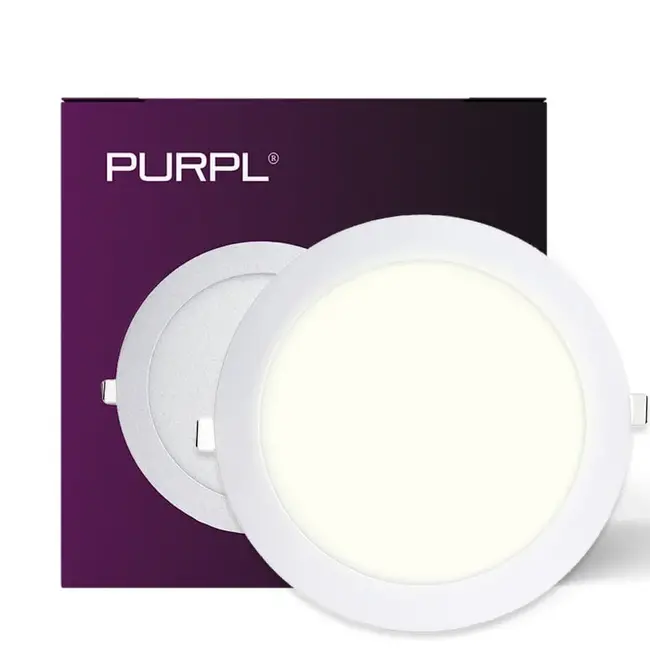 PURPL LED Downlight - 18W - ø225 mm - 4000K Natural White - IP40 - Recessed - Round - White
