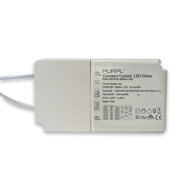 PURPL LED Driver Dimmable 0-10V | 60W 1500mA