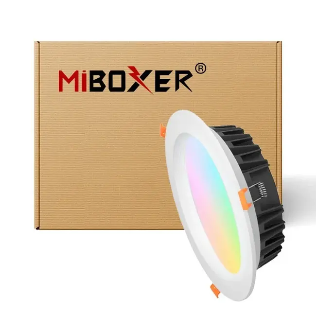 MiBoxer/Mi-Light LED Downlight - 25W - ø230mm - RGB+CCT - Recessed - Round - IP54 - FUT060