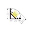 PURPL LED Strip Frame Aluminum 1,5m 20x20 mm Corner