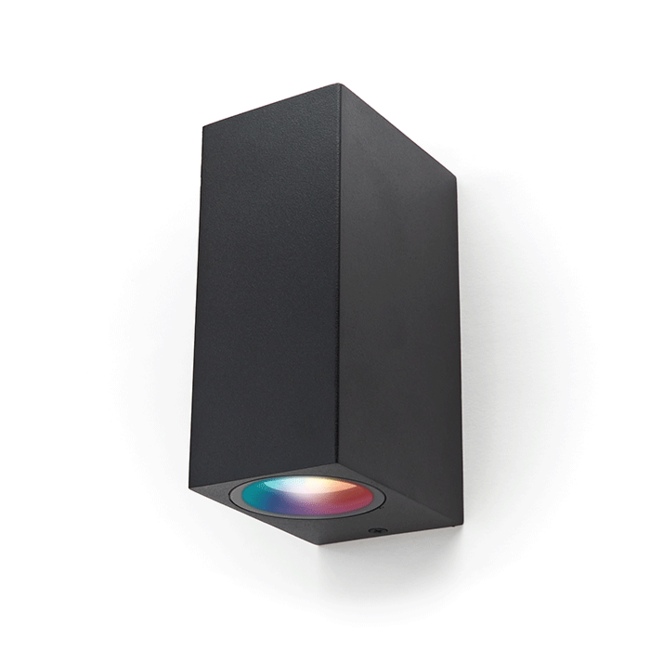 PURPL LED GU10 Double Wall Spot Square Black/White