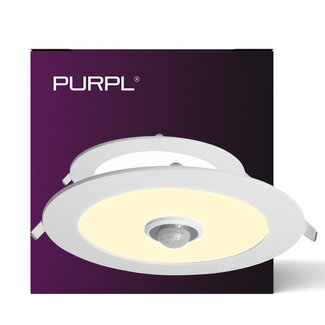 PURPL LED Downlight met PIR Sensor - ø170mm - 4000K Natural White - 12W - Round - Recessed