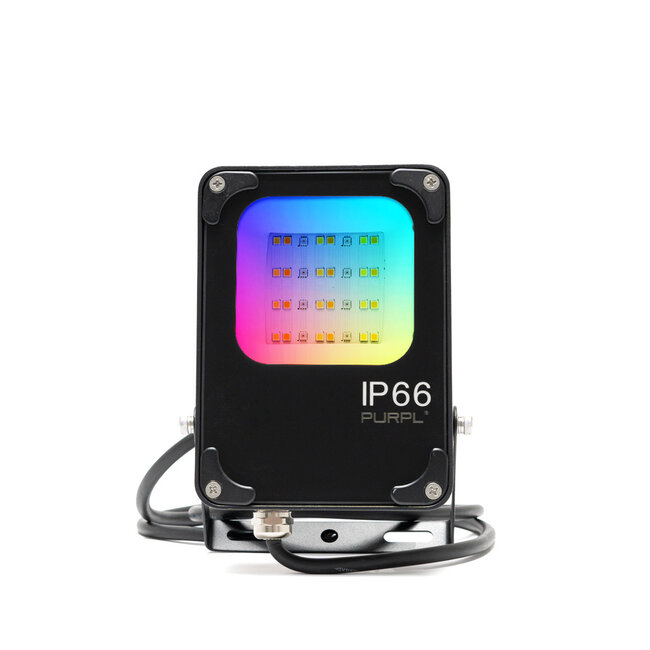 PURPL LED Floodlight - 10W - 1130 lm - RGB+CCT - 2,4 GHz - IP66 - IK08 - Dimmable - FUTT05