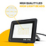 PURPL LED Floodlight - 50W - 4000K Natural White - 5500 lm - 120º - IP66 - IK08 - Black