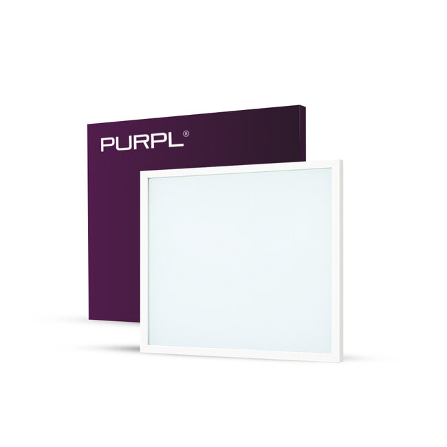 PURPL LED Panel - 30x30 - 6000K Cold White - 18W - 1800 lm- 100 lm/W - UGR&lt;22 - Edge-lit