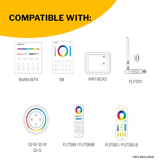 PURPL LED Floodlight - 50W - 2700K Warm White - 5500 lm - 120º - IP66 - IK08 - Black
