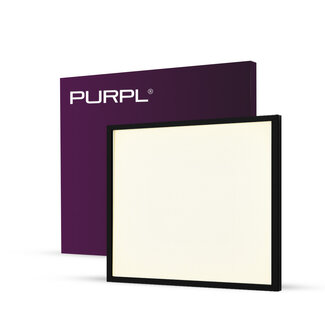 PURPL LED Panel Black - 60x60 - 4000K - 25W - 3125 lm - 125 lm/W - UGR&lt;19 - Edge-lit