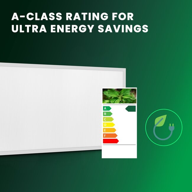 PURPL LED Panel - 60x120 - 3000K Warm White - 45W - 5850 lm - 130 lm/W - UGR&lt;19 - Edge-lit