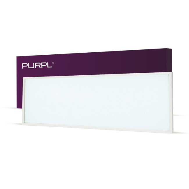 PURPL LED Panel - 30x120 - 6000K Cold White - 33W - 3300 lm - 100 lm/W - UGR&lt;22 - Edge-lit