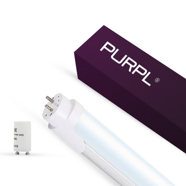 PURPL LED TL Tube 120 cm - T8 (G13) - 18W - 6000K (860) - 2160 lm - 120 lm/W - Flicker-free