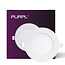 PURPL LED Downlight - 6W - ø120 mm - 6000K Cold White - IP40 - Round - Recessed - White