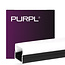 PURPL LED Strip Frame Aluminium Black 1,5m - 20x20mm - Surface-mounted