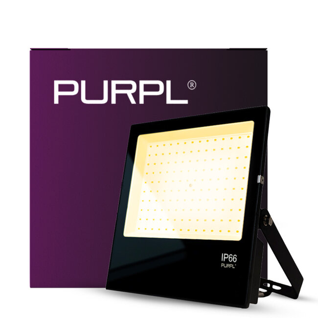 PURPL LED Floodlight - 100W - 15000 lm - 3000K Warm White - IP66 - IK08 - Black