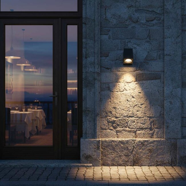 PURPL LED GU10 Square Tiltable Wall Lamp