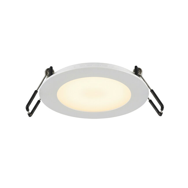 PURPL LED Downlight - 6W - ø120 mm - 3000K Warm White - IP40 - Recessed - Round - White