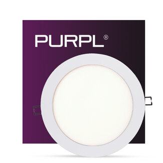 PURPL LED Downlight - 18W - ø225 mm - 4000K Natural White - IP40 - Recessed - Round - White