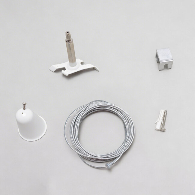 Powergear 3-Phase Track Rail Pendelset - 5 Meter - White