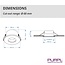 PURPL LED GU10 Spot Fixture IP65 Stainless Steel Waterproof Aluminium Incl. socket