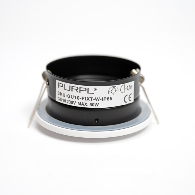 PURPL LED GU10 Spot Fixture IP65 White Waterproof Aluminium Incl. socket