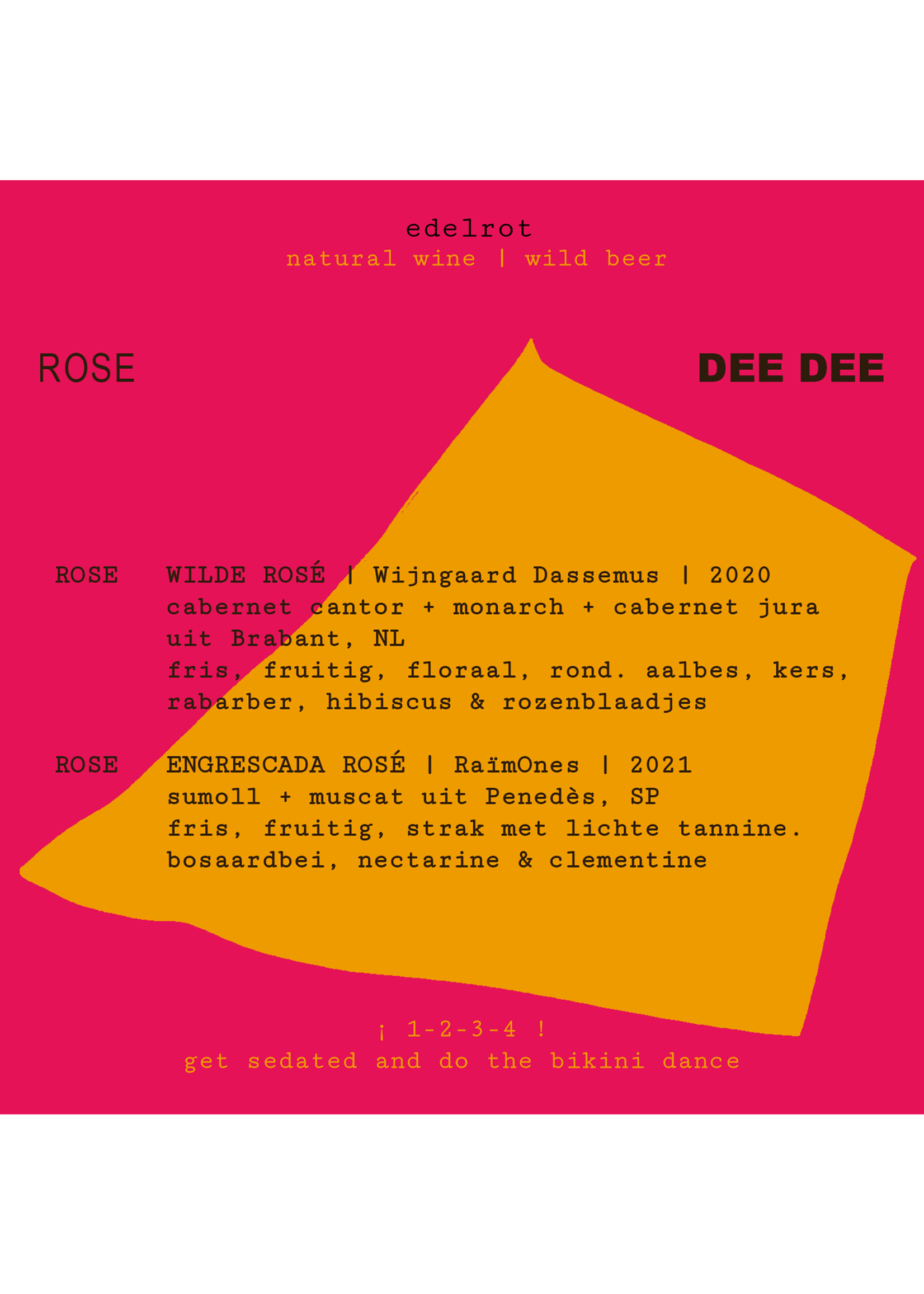 edelrot natural wine selections DEE DEE - wijnpakket