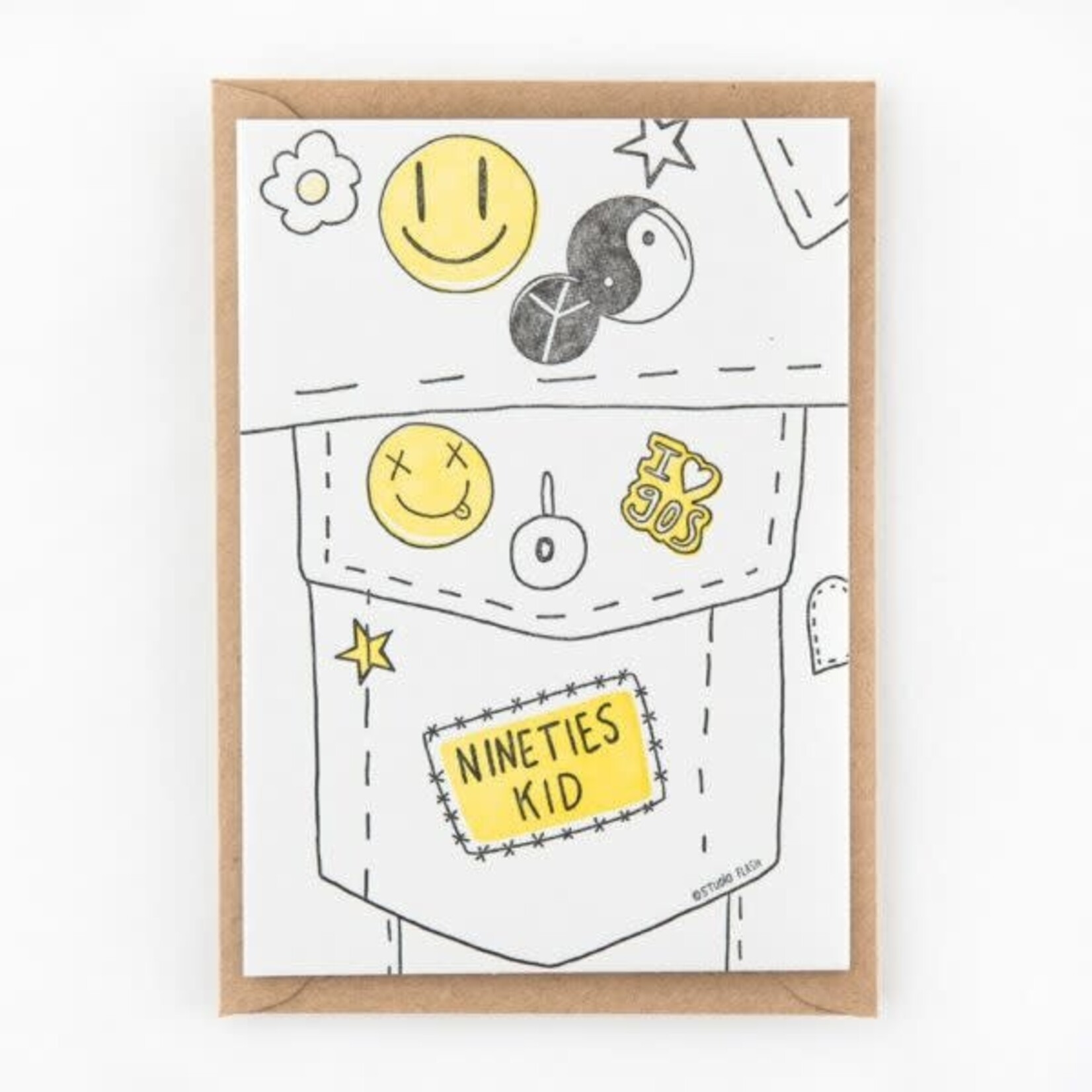 Studio Flash • kaart '90s kid'