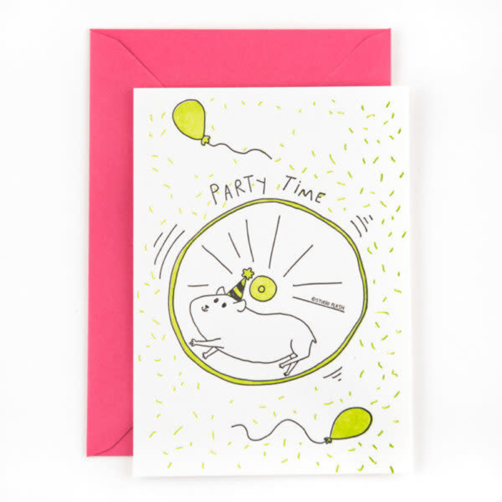 Studio Flash • kaart 'party hamster'