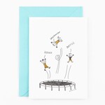 Studio Flash • kaart 'jumping party'