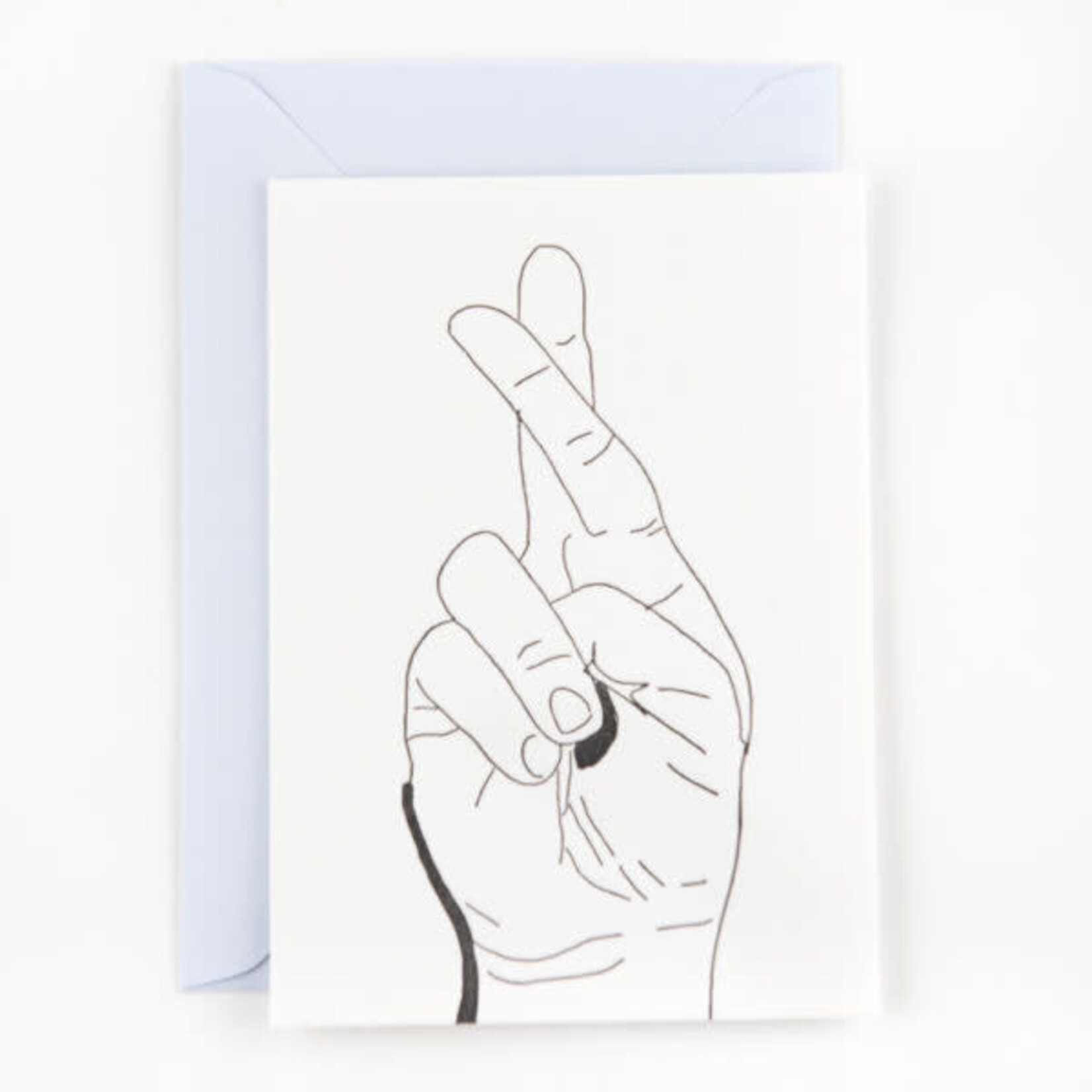 Studio Flash • kaart 'fingers crossed'