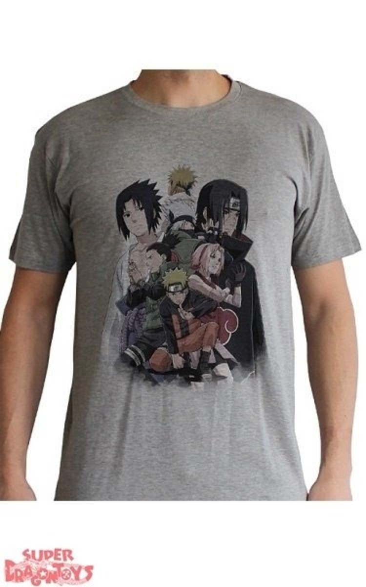 ABYSTYLE NARUTO SHIPPUDEN - T-SHIRT "NARUTO SHIPPUDEN GROUPE"