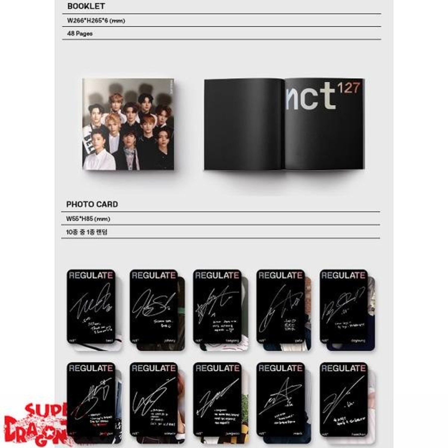 NCT127 NCT127 REGULATE [RANDOM COVER] VERSION 1ST [REPACKAGE