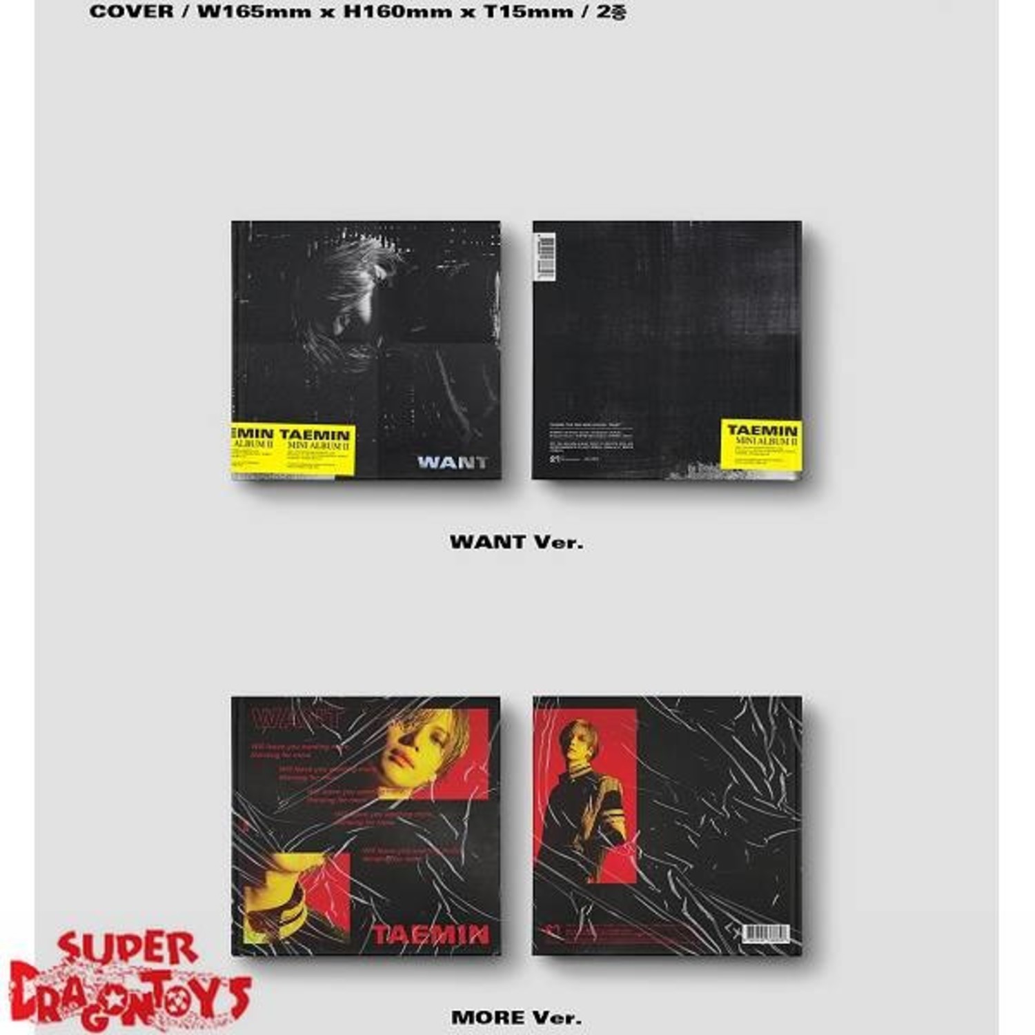 TAEMIN - WANT - 2ND MINI ALBUM - SUPER DRAGON TOYS