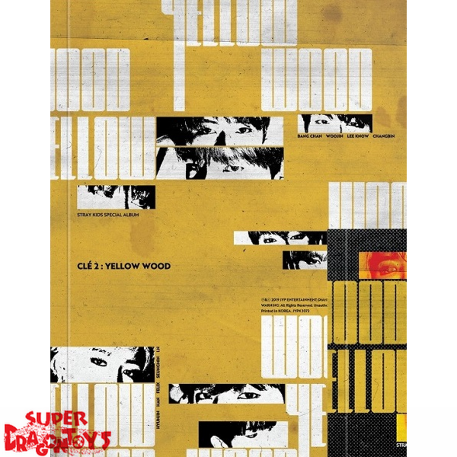 STRAY KIDS - CLE2 : YELLOW WOOD - MINI ALBUM - SUPER DRAGON TOYS