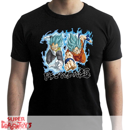 ABYSTYLE TSHIRT - DRAGON BALL SUPER  "GOKU & VEGETA BLUE"