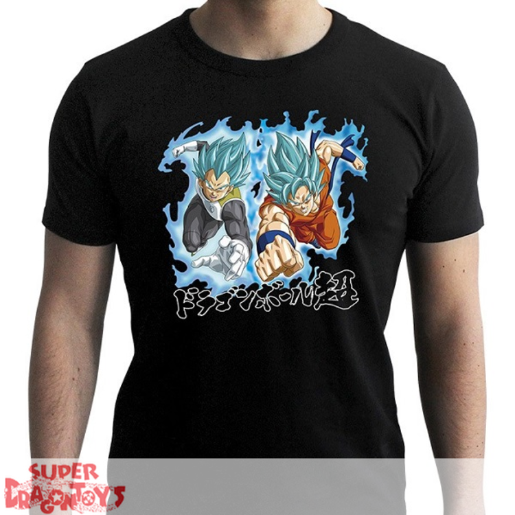 ABYSTYLE TSHIRT - DRAGON BALL SUPER  "GOKU & VEGETA BLUE"