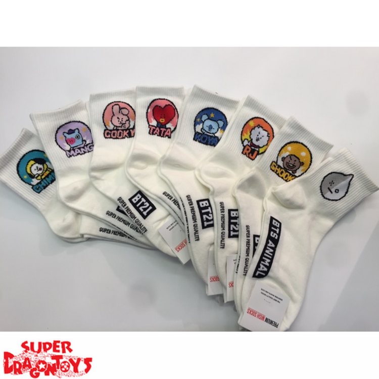 BTS - (LONG) PAIR OF SOCKS - BT21 COLLECTION