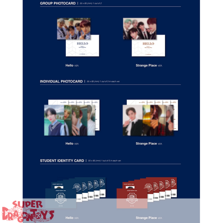 CIX (씨아이엑스) - HELLO, STRANGE PLACE - 2ND EP ALBUM