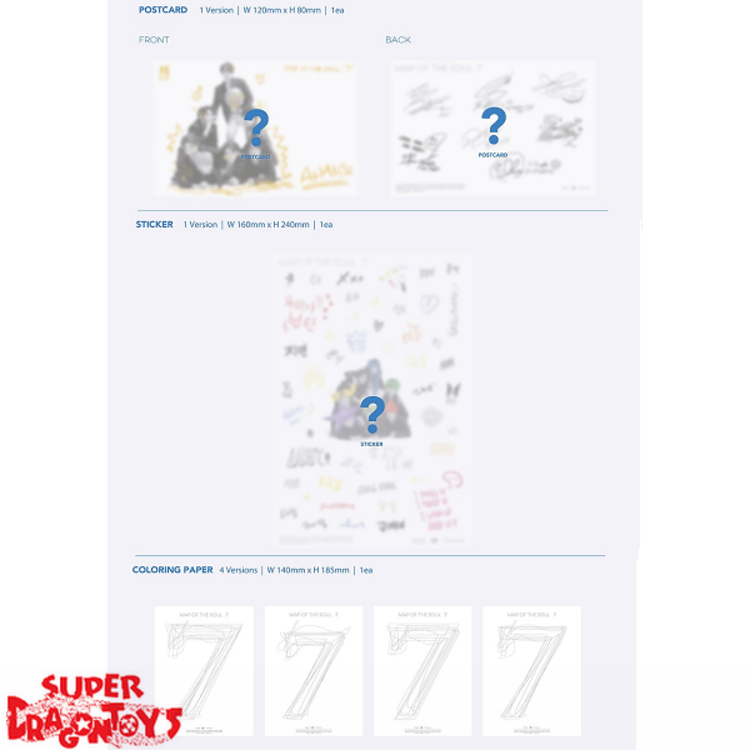 BTS (방탄소년단) - MAP OF THE SOUL : 7 - 4TH ALBUM