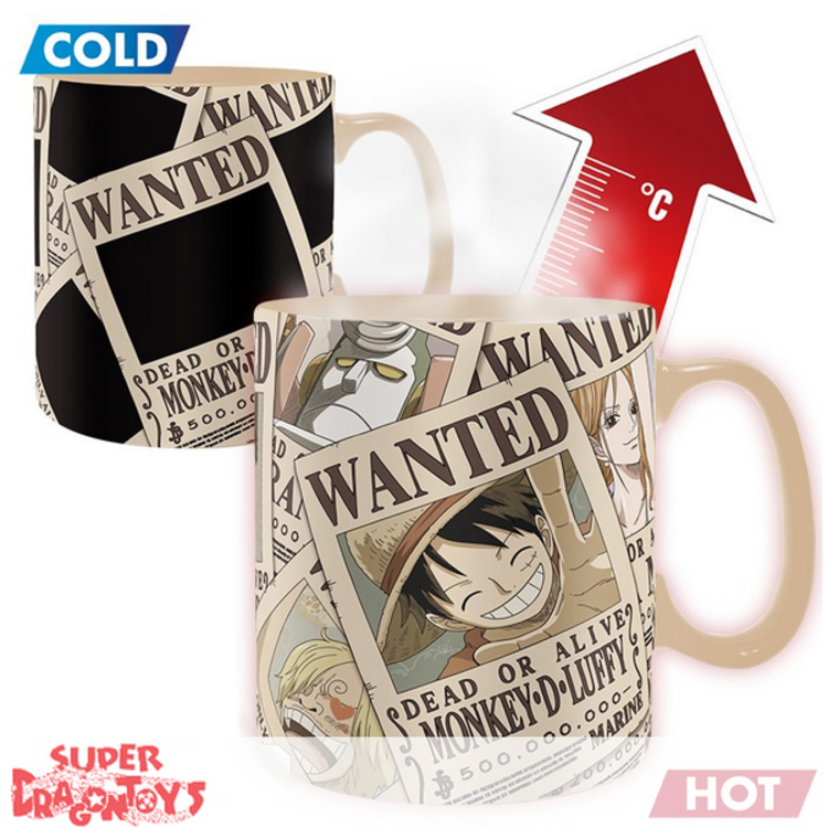 ABYSTYLE ONE PIECE - MUG MAGIQUE THERMO REACTIF "WANTED"