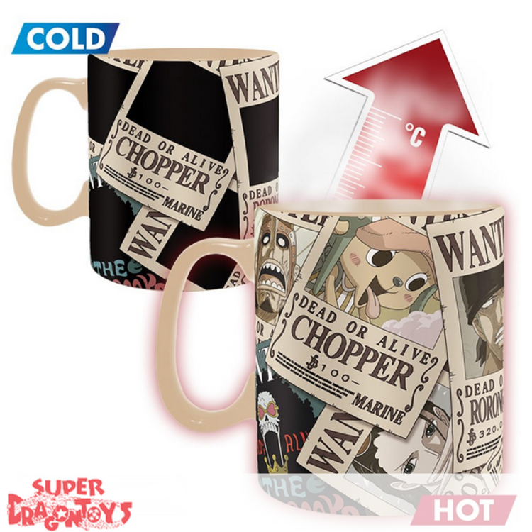 ABYSTYLE ONE PIECE - MUG MAGIQUE THERMO REACTIF "WANTED"