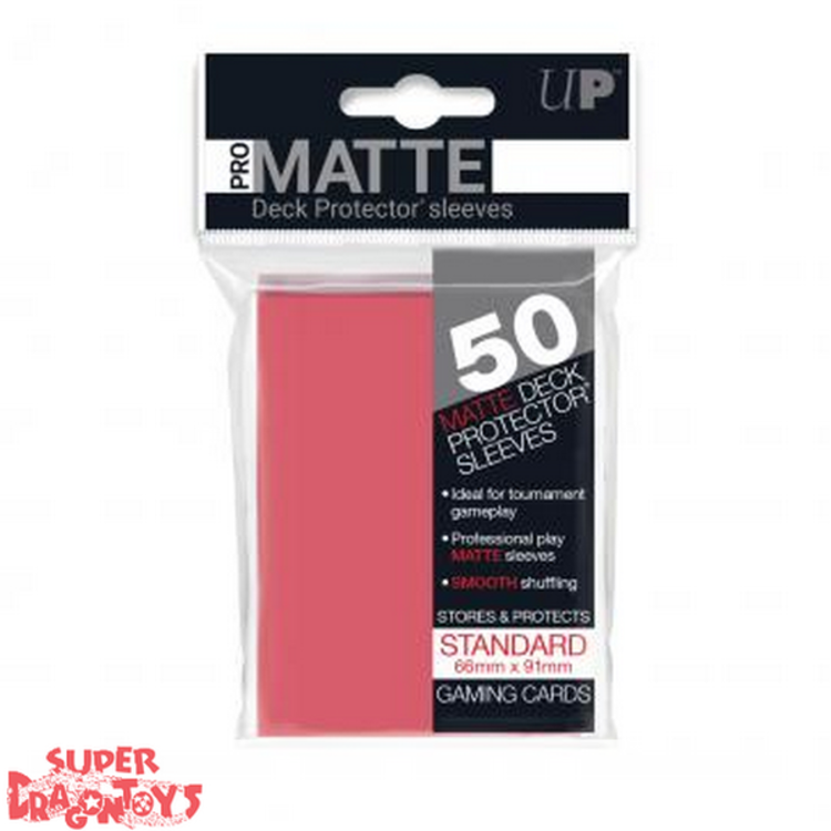 TCG - MATTE DECK PROTECTOR SLEEVES [RED] - STANDARD SIZE