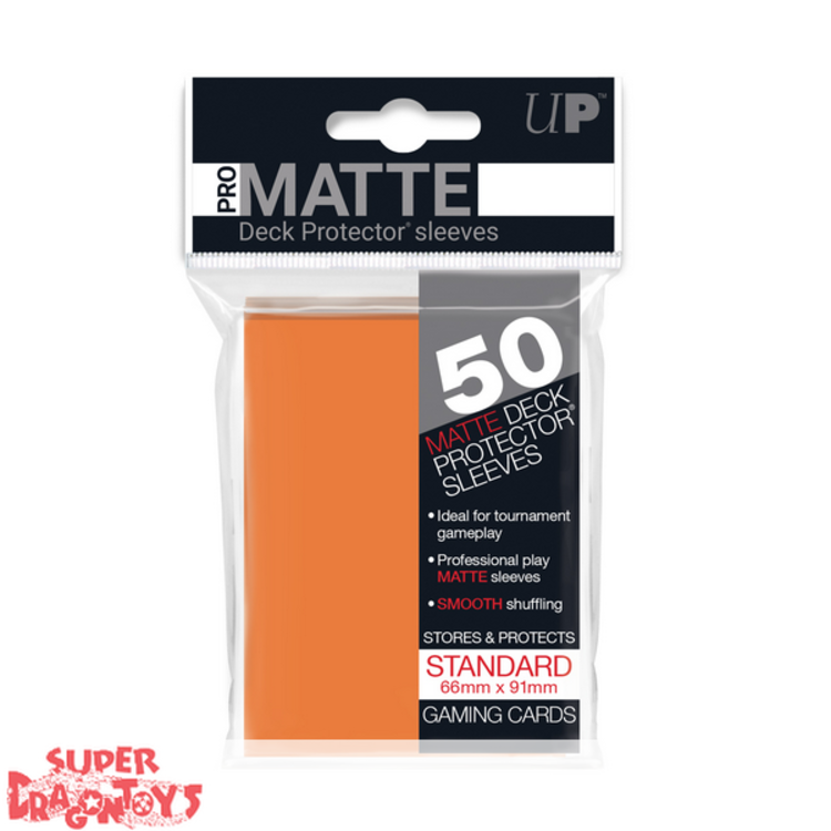 TCG - MATTE DECK PROTECTOR SLEEVES [ORANGE] - STANDARD SIZE