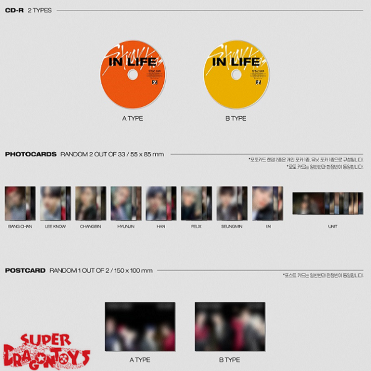 STRAY KIDS (스트레이 키즈) - IN LIFE - STANDARD EDITION - 1ST [REPACKAGE] ALBUM