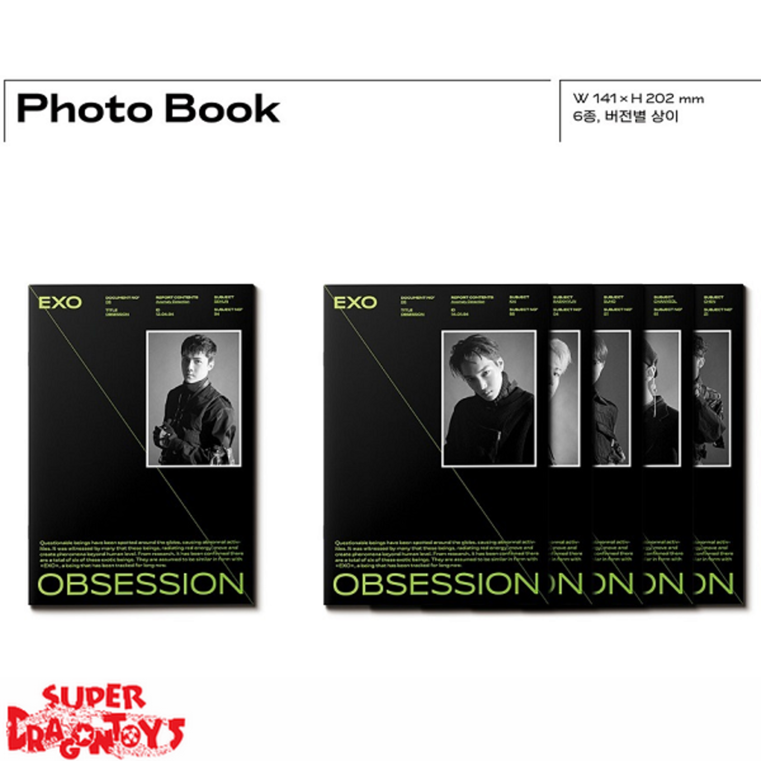 EXO (엑소) - OBSESSION - 6TH ALBUM - SUPER DRAGON TOYS