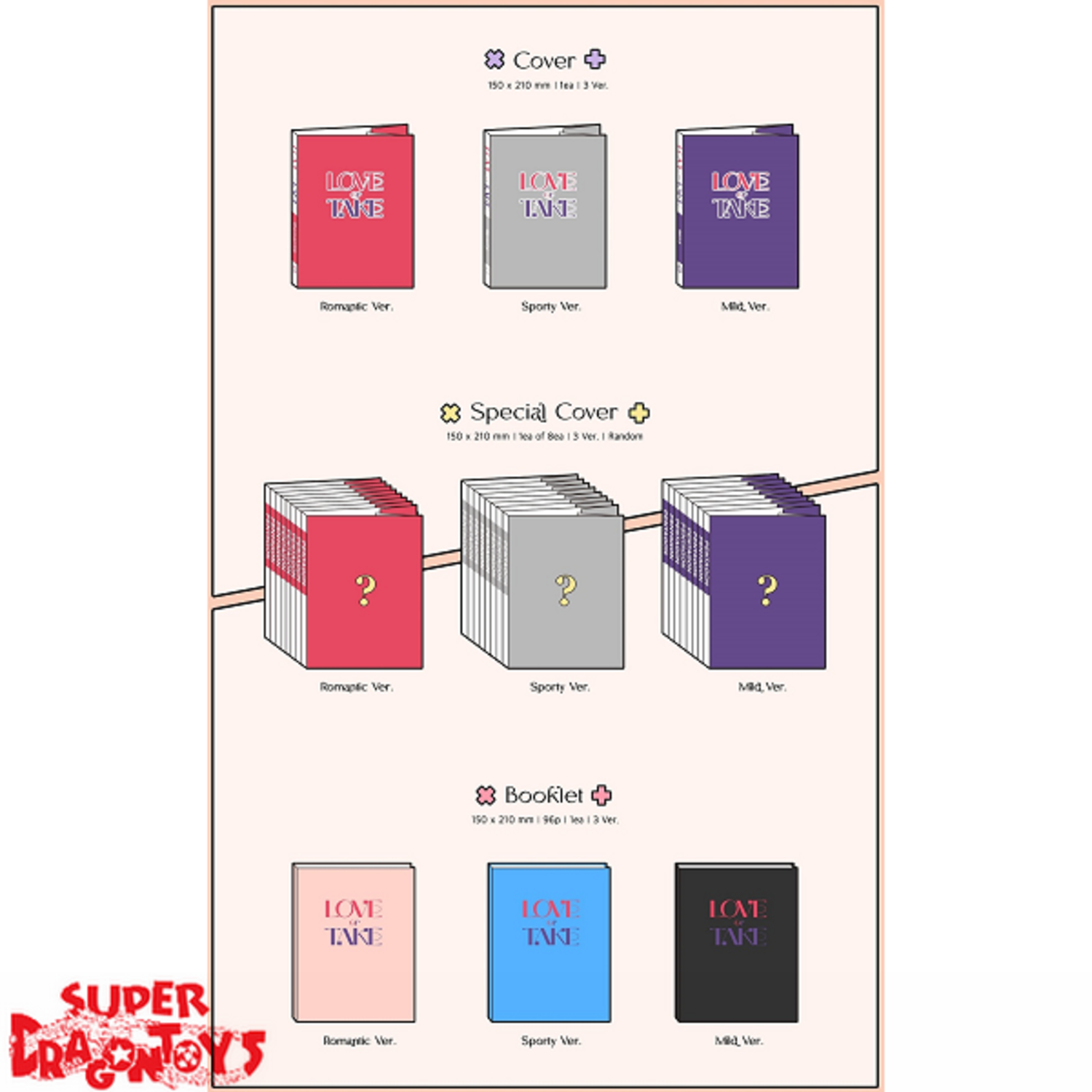 PENTAGON (펜타곤) - LOVE OR TAKE - 11TH MINI ALBUM - SUPER DRAGON TOYS
