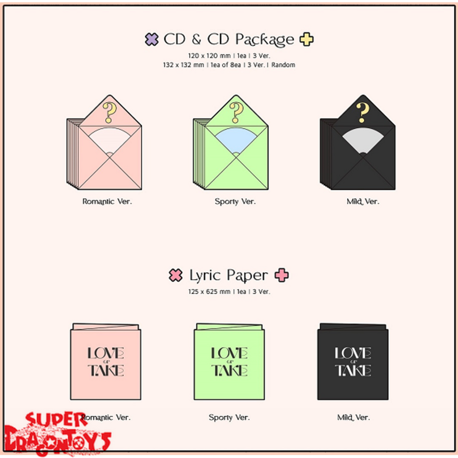 PENTAGON (펜타곤) - LOVE OR TAKE - 11TH MINI ALBUM - SUPER DRAGON TOYS
