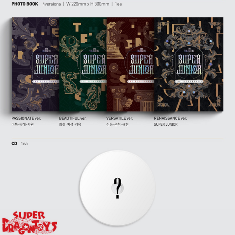 SUPER JUNIOR (슈퍼주니어) - THE RENAISSANCE - [THE RENAISSANCE STYLE] VERSION - 10TH MINI ALBUM