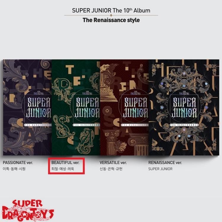 SUPER JUNIOR (슈퍼주니어) - THE RENAISSANCE - [THE RENAISSANCE STYLE] VERSION - 10TH MINI ALBUM