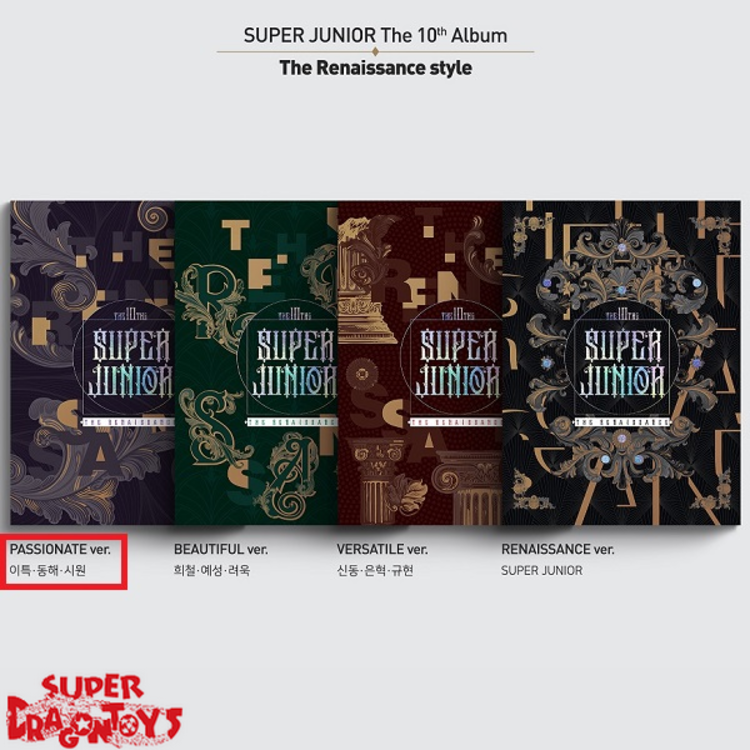 SUPER JUNIOR (슈퍼주니어) - THE RENAISSANCE - [THE RENAISSANCE STYLE] VERSION - 10TH MINI ALBUM