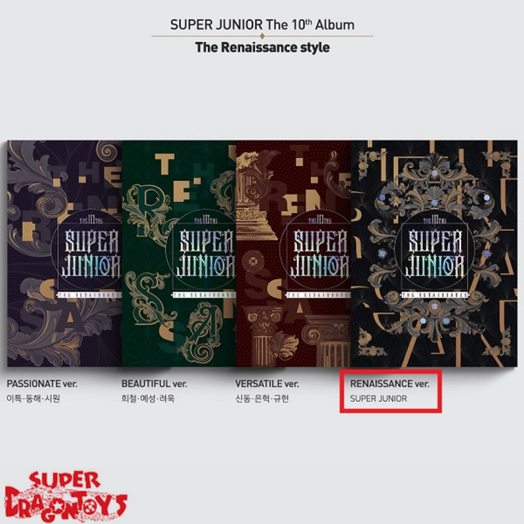 SUPER JUNIOR (슈퍼주니어) - THE RENAISSANCE - [THE RENAISSANCE STYLE] VERSION - 10TH MINI ALBUM